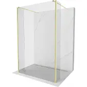 Mexen Kioto Paroi de douche 90x30x200cm, transparent, or brossé