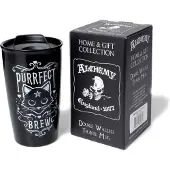 Alchemy England Gobelet Gothic de - Purrfect Brew - pour Indifférent - noir/blanc - Taille Standard