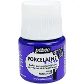 Pebeo Peinture sur Porcelaine - Pébéo - Parme - 150C - 45 ml - Résistante au lave-vaisselle