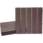 MCW Carrelage en WPC -E20, aspect bois pour balcon/terrasse