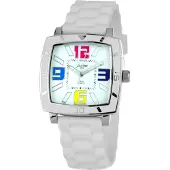 Justina Montre 21971B. Quartz, blanc. Unie.
