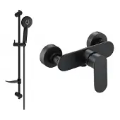 Mexen Milo DF40 mitigeur de douche avec accessoires, noir (7134R40-70)