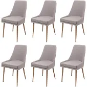Mendler Chaise de salle à manger -O27 (lot de 6)