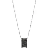 Sif Jakobs Pendentif Femme - - P0040-BK-BK - Acier - Noir - 45 cm