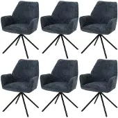 Mendler Chaise de salle à manger -G67 (lot de 6)