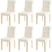 Mendler Chaise de salle à manger -E58 (lot de 6)