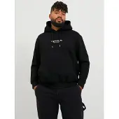 Jack & Jones Plus Sweat-shirt 'JORVesterbro' noir / blanc