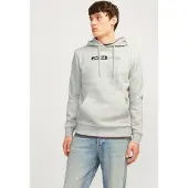Jack & Jones Sweat-shirt noir / blanc chiné