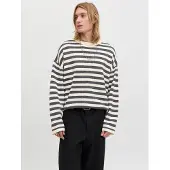 Jack & Jones Pull-over gris / blanc