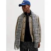 Jack & jones Écharpe 'JACGrand' bleu / noisette / noir / blanc