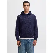 Jack & Jones Sweat-shirt 'JORNorrebro' bleu marine / orange