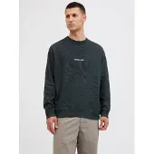 Jack & Jones Sweat-shirt 'JORNORREBRO' sapin / blanc