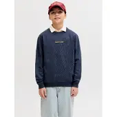 Jack & jones Junior Sweat 'JORNORREBRO' bleu foncé / orange