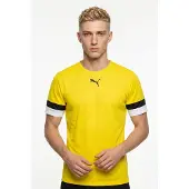 Puma Teamrise Maillot Hommes Manches Courtes - Jaune