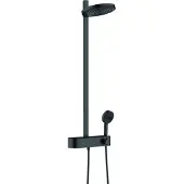 Hansgrohe Pulsify set de douche de pluie robinet thermostatique Noir Mat