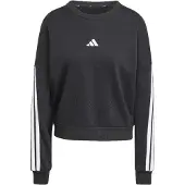 Adidas Sweat de sport 'ESSENTIALS 3-STRIPES FRENCH TERRY' noir / blanc