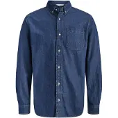 Jack & Jones Ebrook Akm 990 Long Sleeve Shirt Bleu 2XL Homme