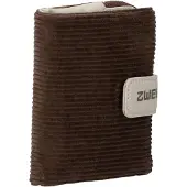 Zwei Porte-monnaies 'MADEMOISELLE.M MW5' beige / marron châtaigne