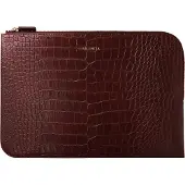 Selencia Pochette ordinateur Croco 14 pouces - Burgundy