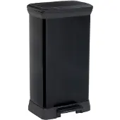 Curver Poubelle De Cuisine A Pédale - 50 L - Noir
