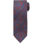 Suitable Cravate Navy Foncé Paisley Bleu Bleu foncé