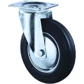 BS Rollen Roulette pivotante Ø roue 200 mm Capacité de charge 205 kg Plateau en caoutchouc plein L135xl110 mm