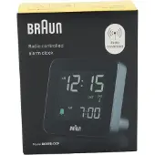 Braun Réveil radioguidé numérique 7,5x7,5x4,5cm noir