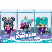 XOX KWEENiE Coffret de poupées - - Série Fearless - 13 cm - 3 poupées incluses - Finitions uniques