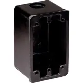 Marinco Coffret de d?rivation marine Marinco 6080 pour prises 15, 20 et 30 A et couvercles 7420CR, deux trous d?fon?ables 34, noir