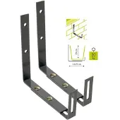 Garden ID Jardiniere Support Wall Hook Noir