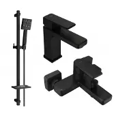 Mexen Mino DQ45 SET mitigeur bain et lavabo, noir (72403DQ45-70)