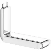 Keuco Support papier toilette AXESS pour barre d'appui rabattable 35003 chromé/blanc