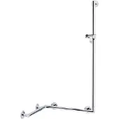 Keuco Main courante de douche PLAN CARE avec barre de douche 797/680/1265mm vc