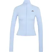 Adidas 3 Stripes Studio Zip Through Full Zip Sweatshirt Bleu XL Femme