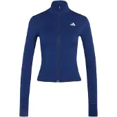 Adidas Veste de sport 'Studio' bleu foncé / blanc