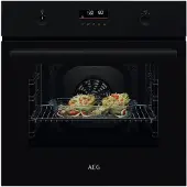 AEG 5000 SurroundCook / Four à encastrer / Autonettoyage pyrolytique / Noir BPK53516XB