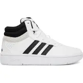 Adidas Baskets 'HOOPS MID CLASSIC' noir / blanc