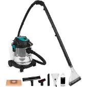 Vonroc Nettoyeur de moquette/aspirateur 1400W | Avec détergent et plusieurs embouts