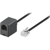 Goobay Câble d'extension téléphonique RJ11 - 4 fils