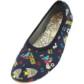 Beck Pantoufle bleu / bleu foncé / jaune / gris / rouge / noir / blanc