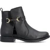 Rieker Bottine Cuir - Noir
