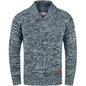 !Solid Pull-over 'Phil' bleu / marron / blanc