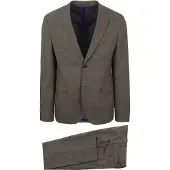Suitable Costume Strato Pied De Poule Laine Ember Gold