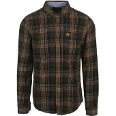 Superdry Chemise bleu clair / vert foncé / orange