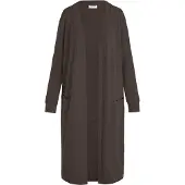 Noisy May Manteau en tricot 'NMCity' brun foncé