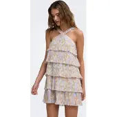 ONLY Robe d’été 'ONLBelna' crème / kiwi / lilas / abricot