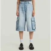 G-Star Jorts Patti Cargo - Bleu moyen - Femmes