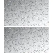 vidaXL Escalier Marche à angle droit 2 pcs Argent 70 x 40 cm Aluminium