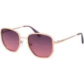 MAX&Co. Lunettes de soleil pour femme MO0091 28Z, or rose brillant, 52/21/140