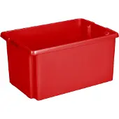 Sunware Bac gerbable et emboîtable Nesta 51 L rouge 59,5 x 39,5 x 28 cm